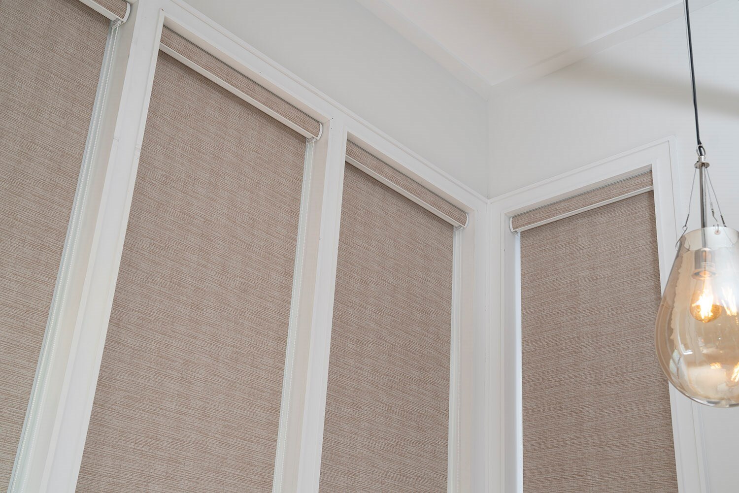 Monaco Textured Thermal Blackout Roller Blinds 3 Colour Options
